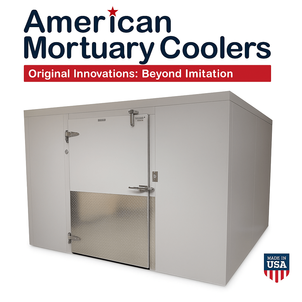 10x10 Walk - In Mortuary Cooler – Model 2000 - 1010 - American Mortuary Coolers & Equipments