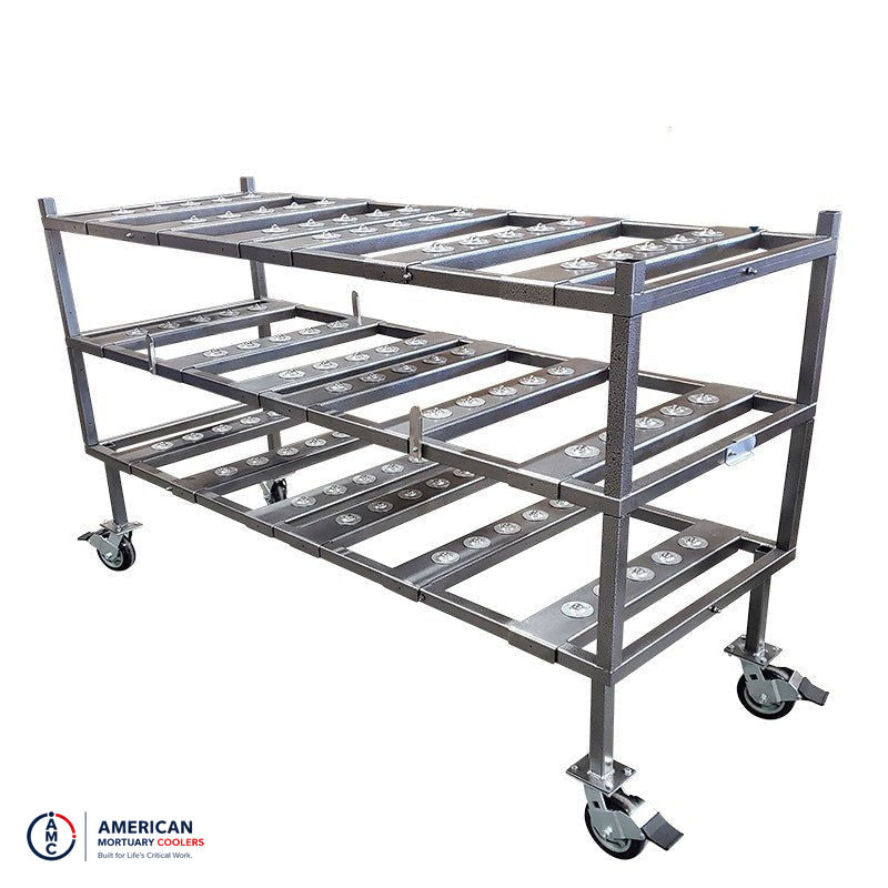 3-Tier Multi-Directional Loading Mortuary Rack (2-in-1)