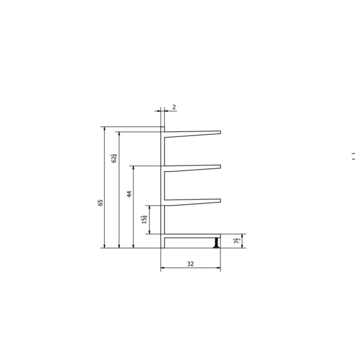 4 - Tier Cantilever Mortuary Racks– Model 2000 - 4TC - American Mortuary Coolers & Equipments