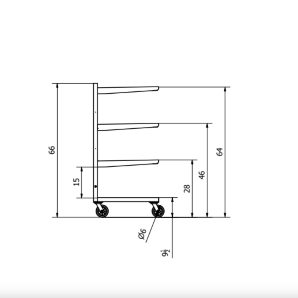 4 - Tier Cantilever Mortuary Racks– Model 2000 - 4TC - American Mortuary Coolers & Equipments