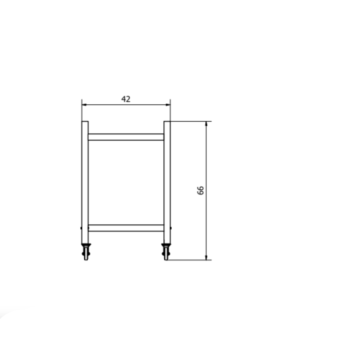 4 - Tier Cantilever Mortuary Racks– Model 2000 - 4TC - American Mortuary Coolers & Equipments