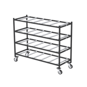 4 Tier End Loading Mortuary Rack | Model 2000 - 4TEL - American Mortuary Coolers & Equipments