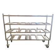 4 - Tier Multi - Load Mortuary Rack - Model 2000 - 4TMD - SST - American Mortuary Coolers & Equipments