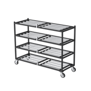 4 Tier Side Loading Mortuary Rack Model 2000-4TSL USA Made