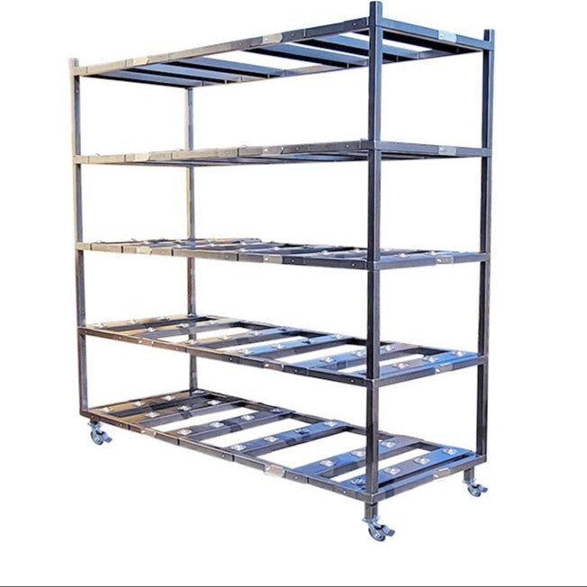 5 - Tier Stainless Steel Multi - Directional Mortuary Rack – 2000 - 5TMD - SST - American Mortuary Coolers & Equipments