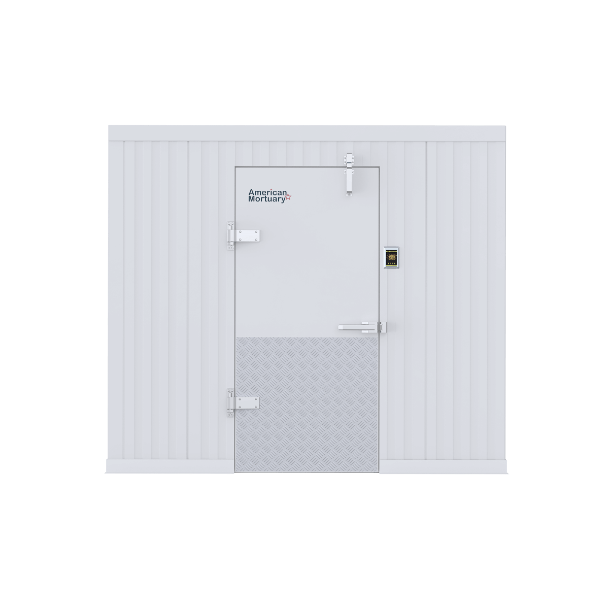 8x12 walk-in cadaver cooler, Tennessee-made funeral home walk-in refrigeration