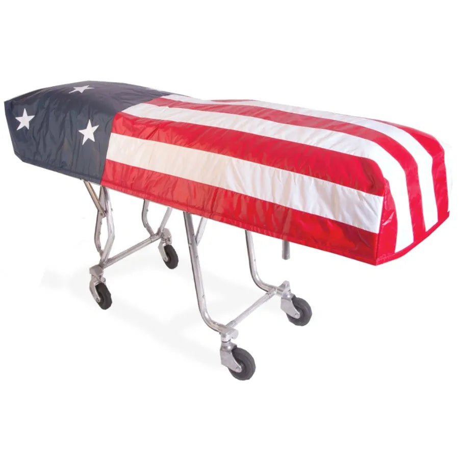 Quilted cot cover American Patriotic