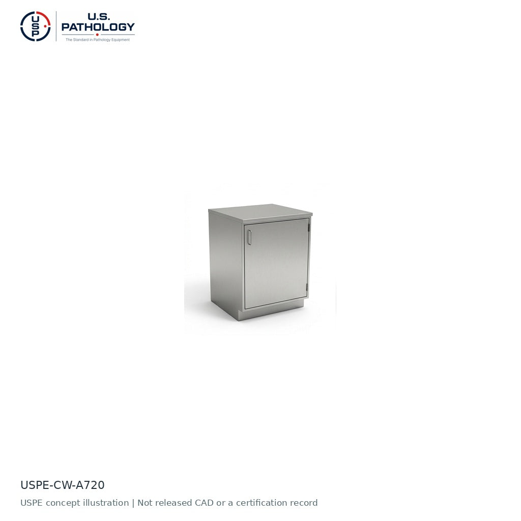 Prep Room Acid Storage Cabinet, Right-Hinged