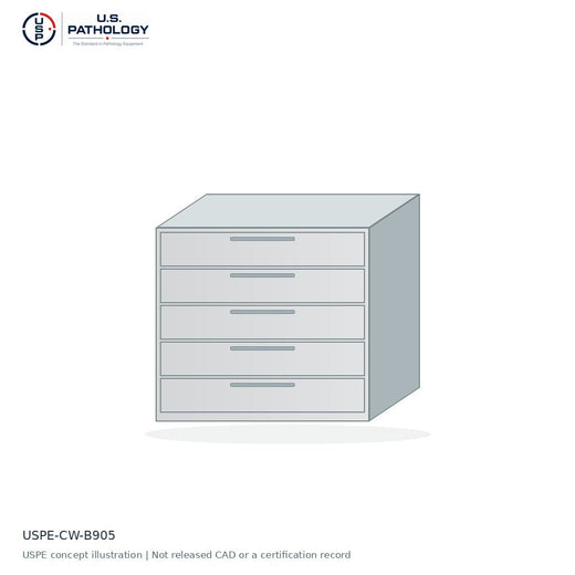 USPE 5-Drawer Base Cabinet