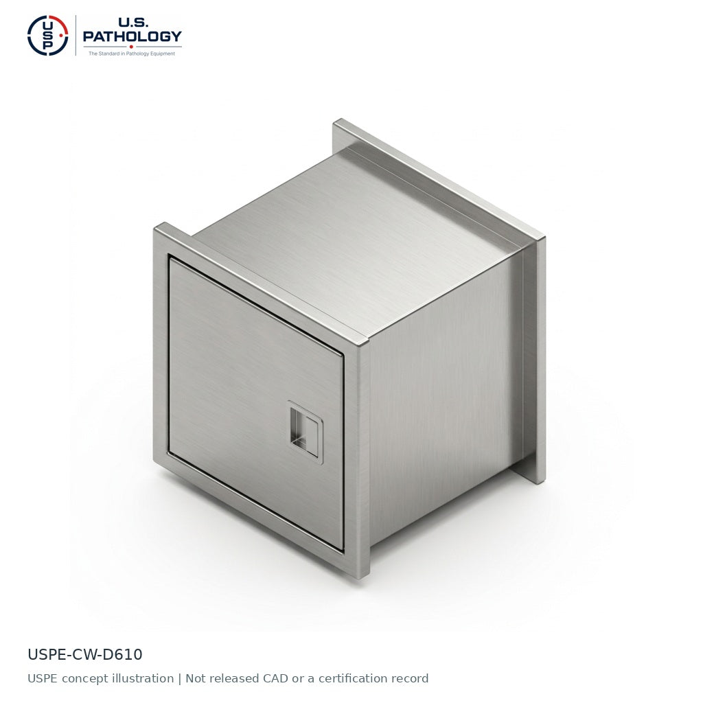 Prep Room Through-Wall Evidence Drop Box & Transfer Cabinet