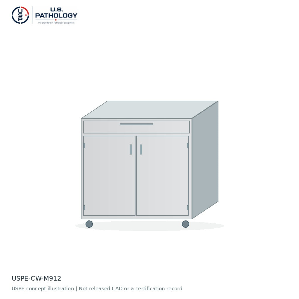 1-Drawer / Double-Door Prep Room Mobile Cabinet