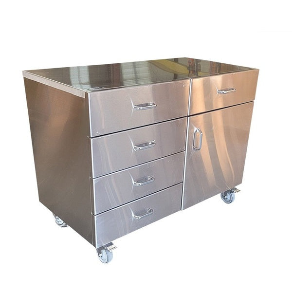 Stainless Steel Prep Room Rolling Cabinet