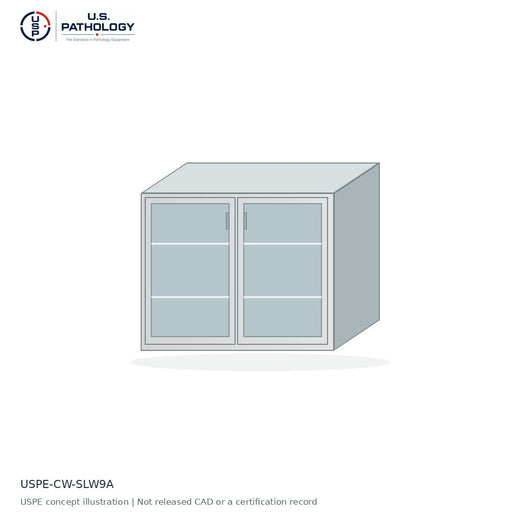 USPE Wall Sliding-Door Cabinet, Acrylic