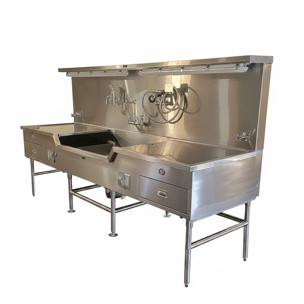 Autopsy Station with Center Sink