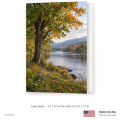 Autumn Riverbank Funeral Service Folders