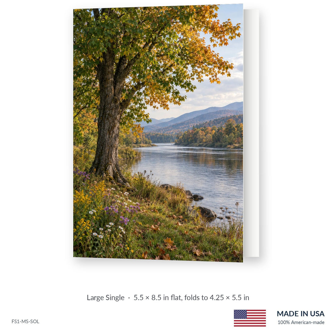 Autumn Riverbank Funeral Service Folders