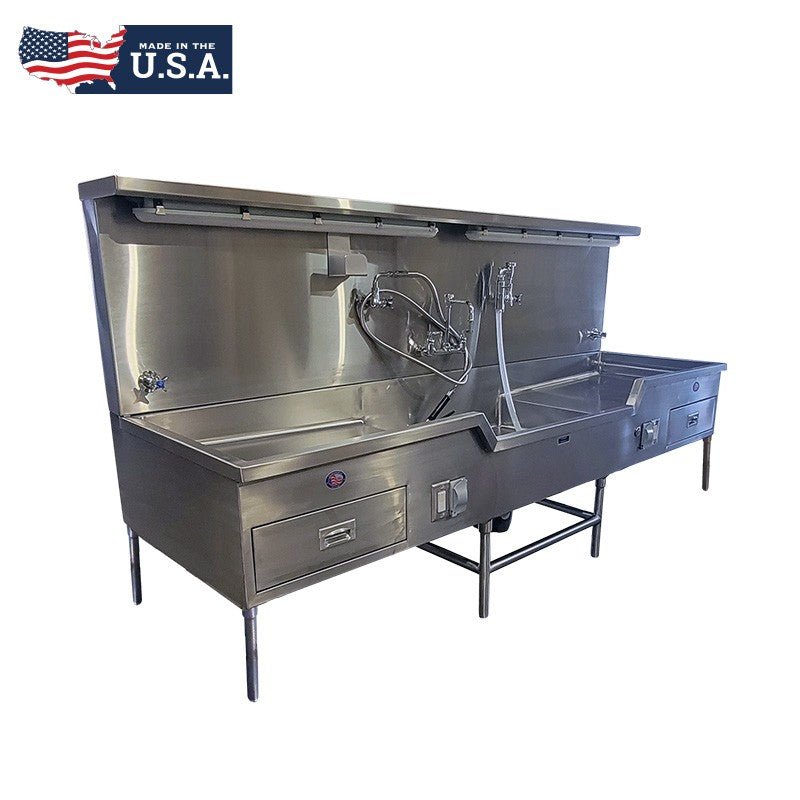 Embalming Station – Center Sink - 1036 - 11 - American Mortuary Coolers & Equipments