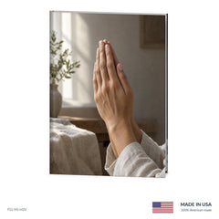 Folded Hands Funeral Register Book
