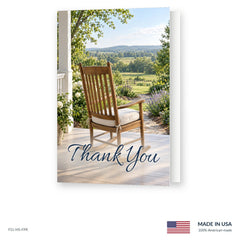 Front Porch Funeral Acknowledgment Cards