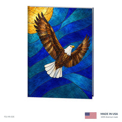 Glass Eagle Funeral Register Book