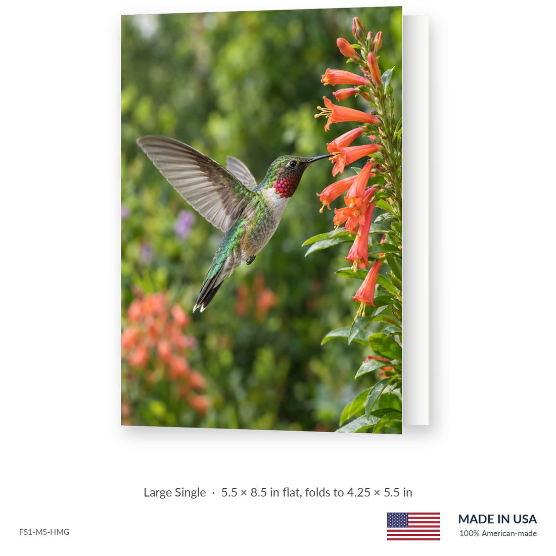 Hummingbird Garden Funeral Service Folders