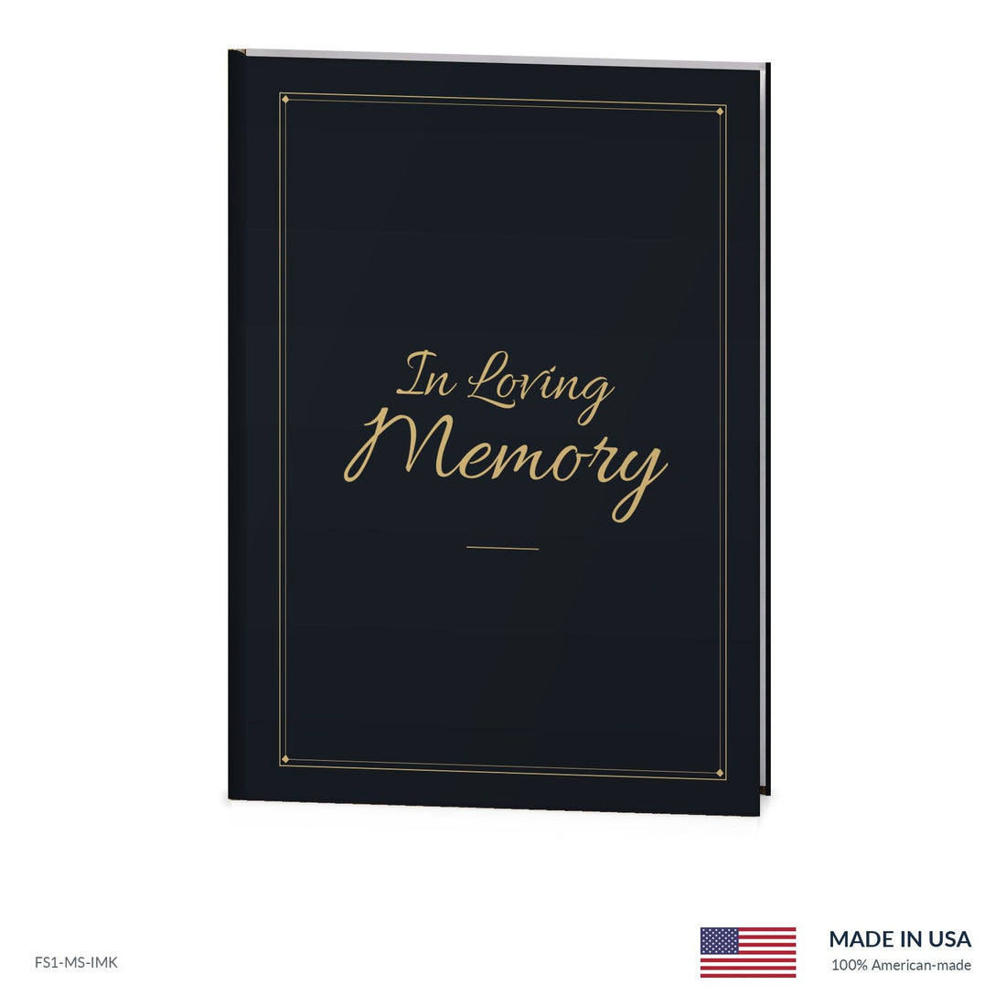 Memory Black Funeral Register Book