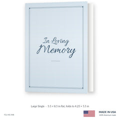 Memory Blue Funeral Service Folders