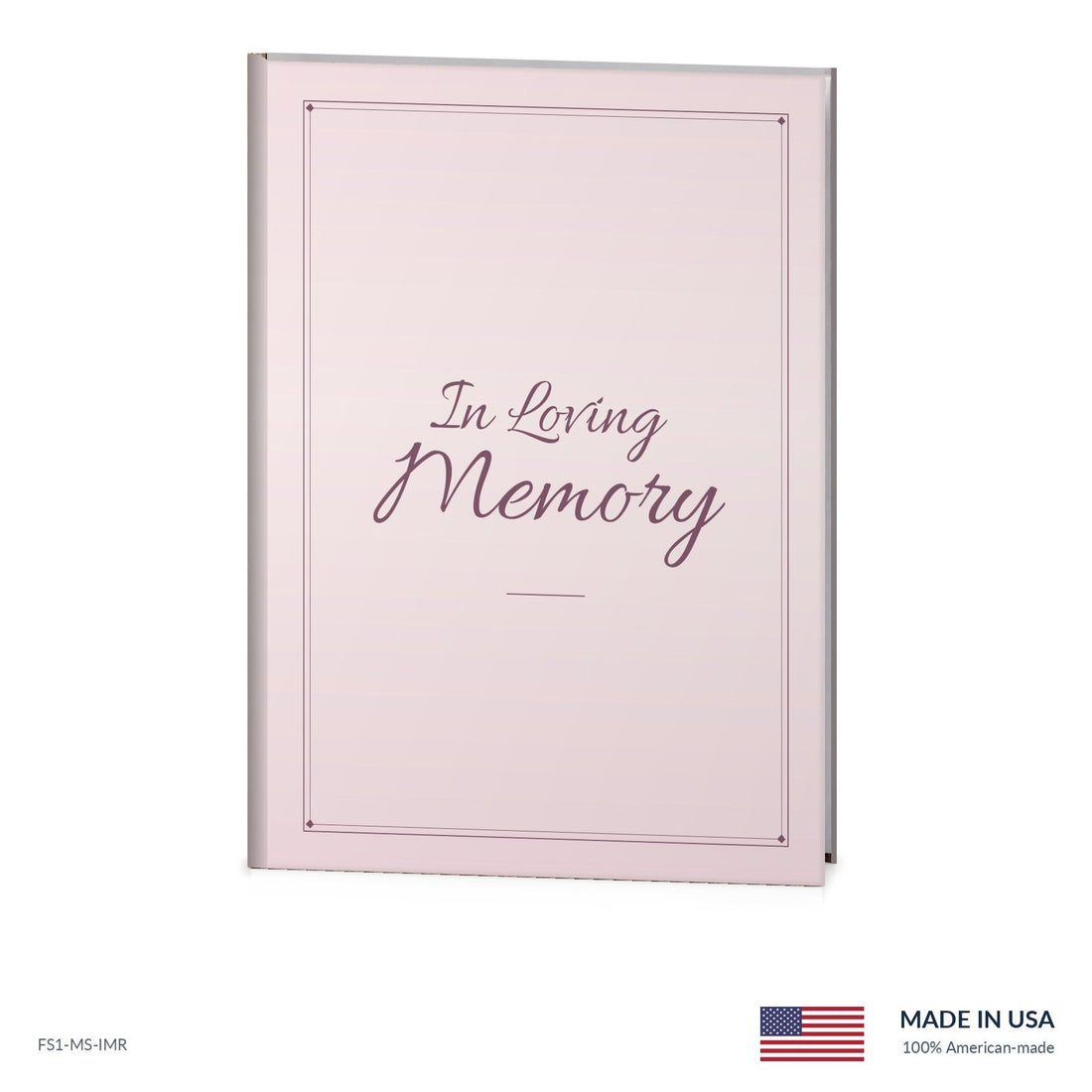 Memory Rose Funeral Register Book
