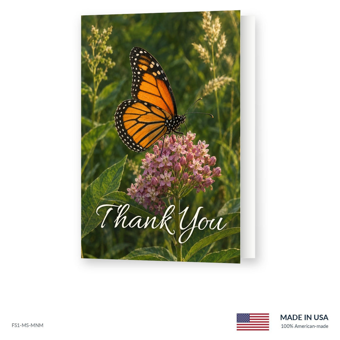 Monarch Funeral Acknowledgment Cards