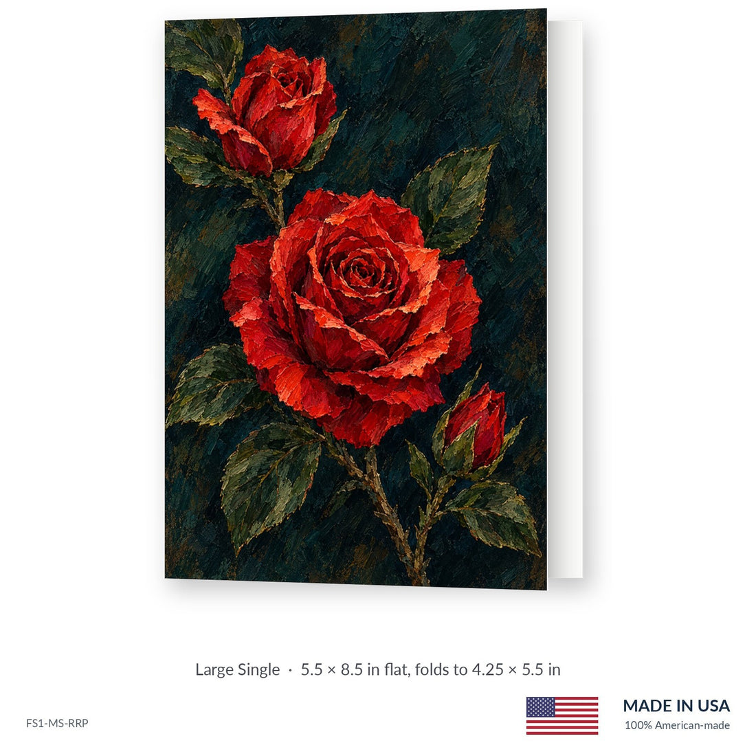 Painted Rose Funeral Service Folders