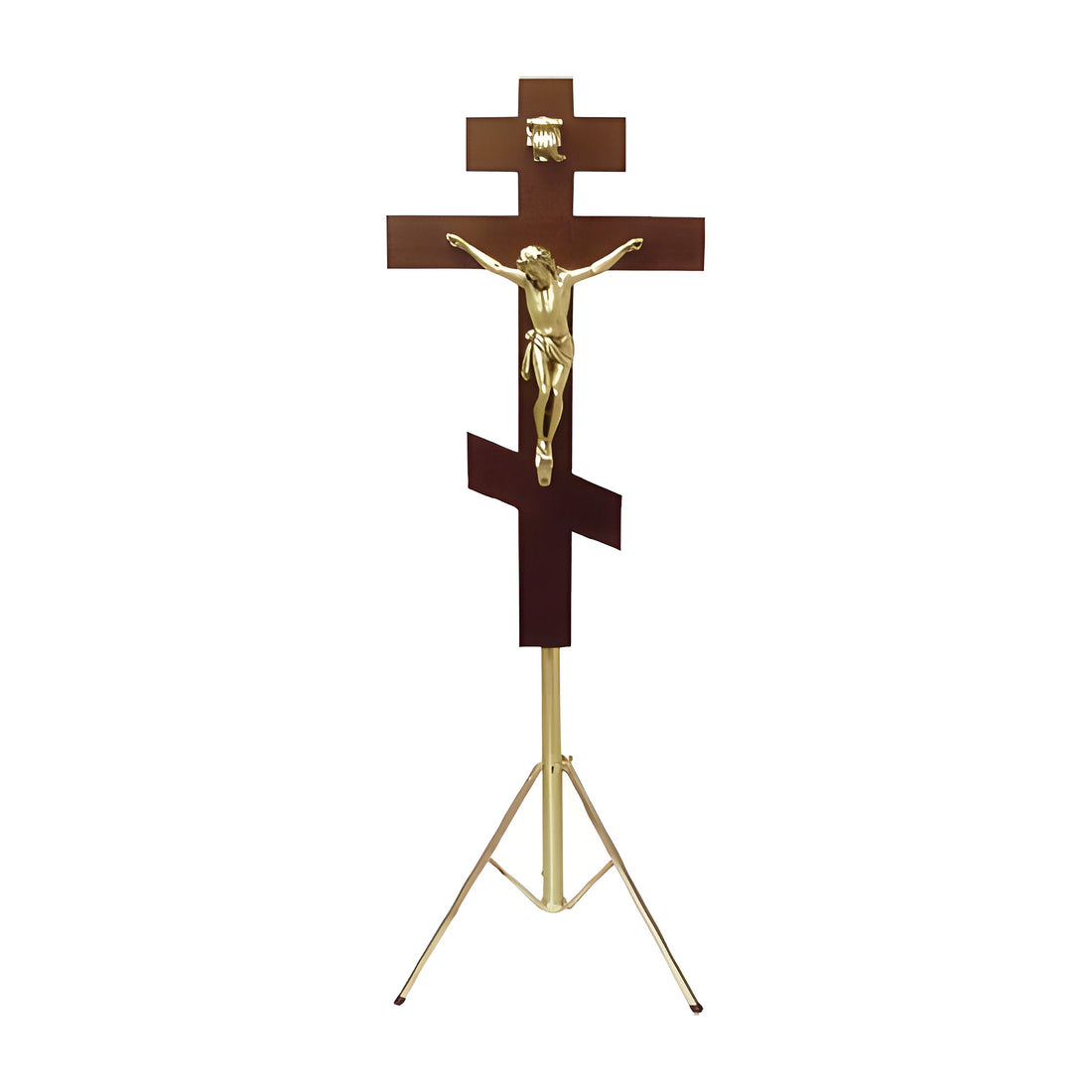 Russian Orthodox Crucifix on Stand