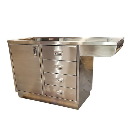Stainless Veterinary Exam Table with Knee Space