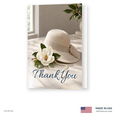 Sunday Hat Funeral Acknowledgment Cards