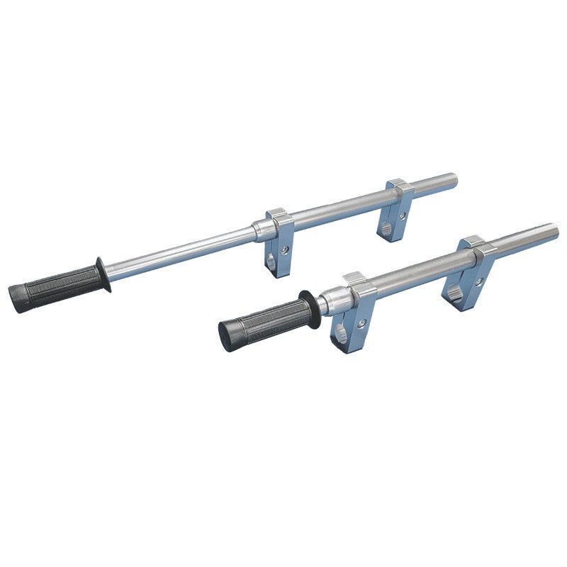 TITAN mortuary cot extension handles extending the foot end over 12 inches for easier decedent transport