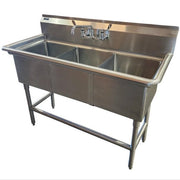 Triple Scrub Sink Station – 1035 - 06 - 3 - American Mortuary Coolers & Equipments