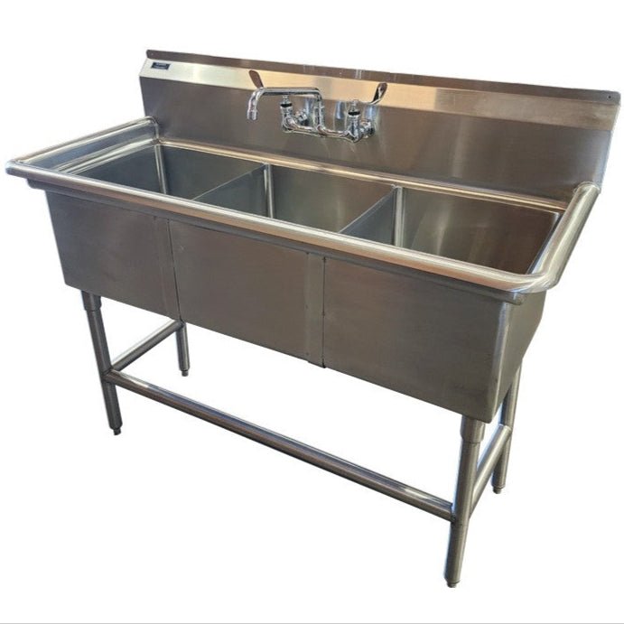 Triple Scrub Sink Station – 1035 - 06 - 3 - American Mortuary Coolers & Equipments