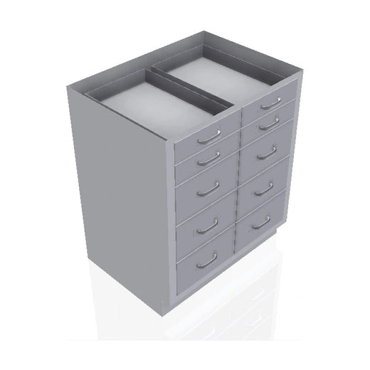 USPE 10-Drawer Lab Base Cabinet, 30–48" – Model USPE-CW-2395