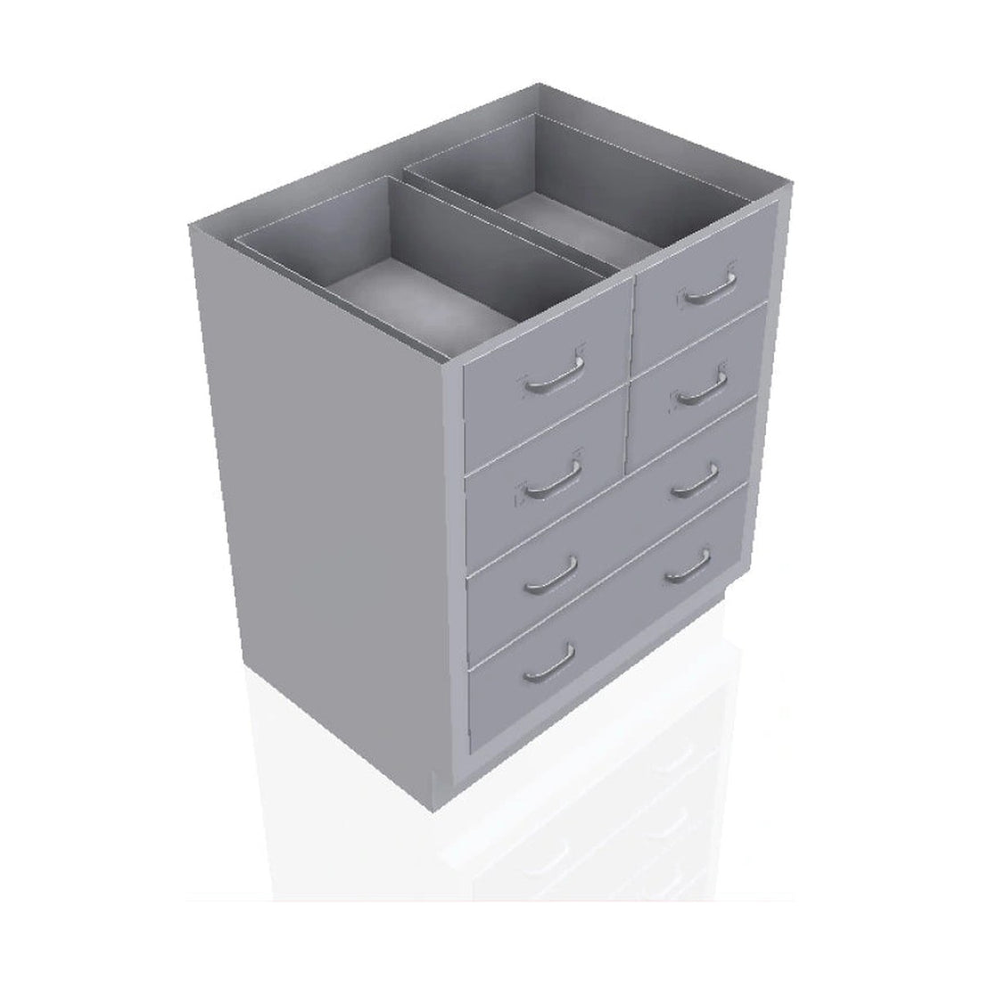 USPE 6-Drawer Lab Base Cabinet, Full-Width Drawers, 30–48" – Model USPE-CW-2415