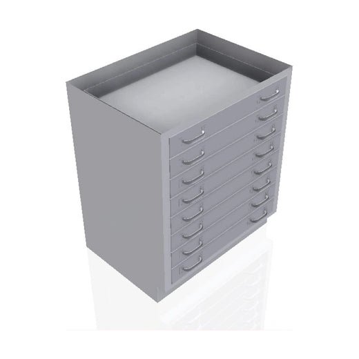 USPE 8-Drawer Lab Base Cabinet, Full-Width Drawers, 30–48" – Model USPE-CW-2417
