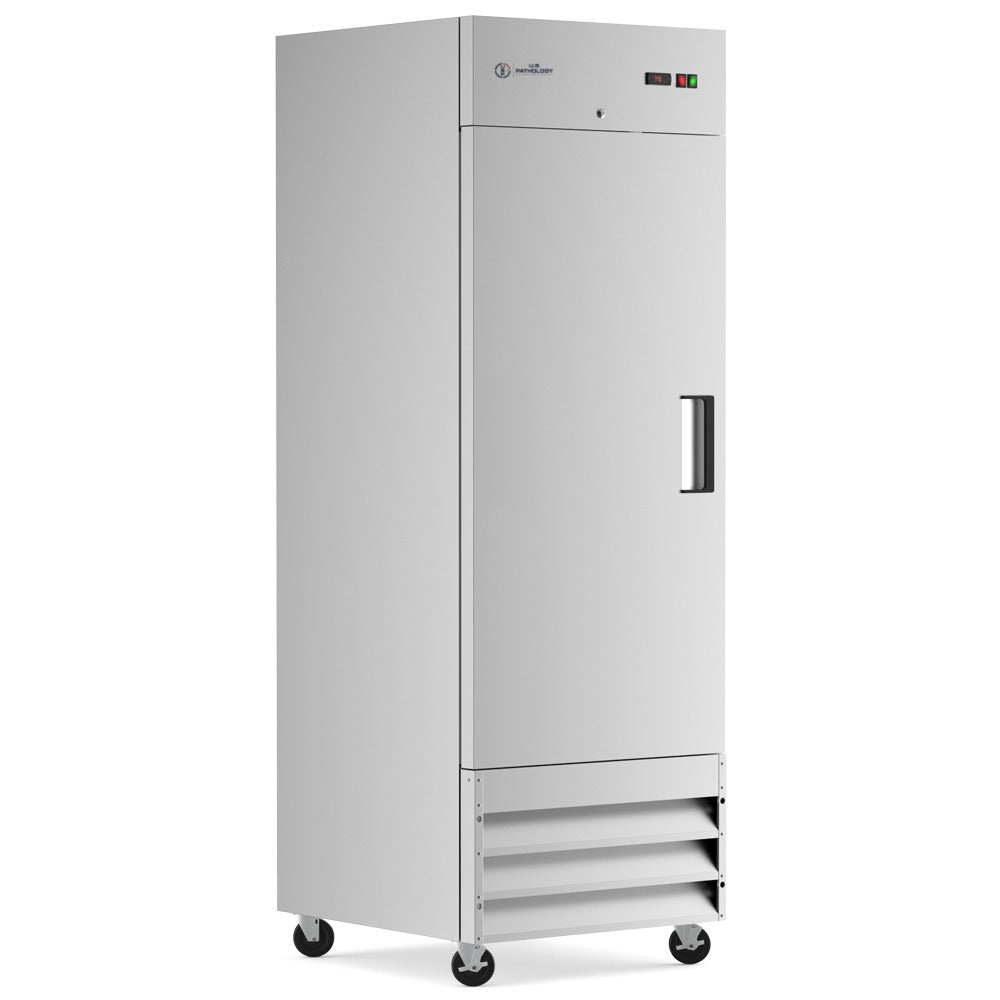 USPE 29" Left-Hinged Solid Door Lab Refrigerator, 20.6 Cu. Ft.