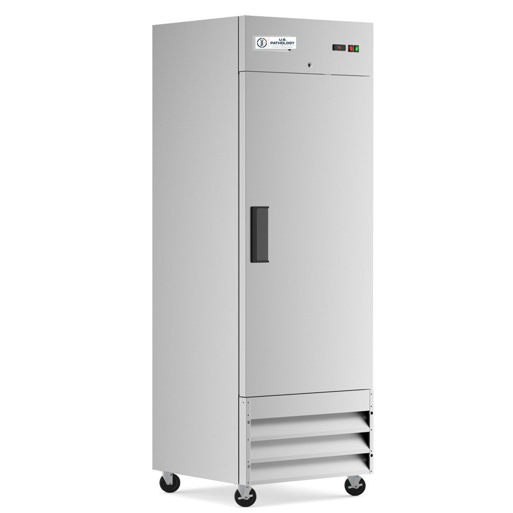 USPE 29" Narrow-Depth Solid Door Lab Refrigerator, 15.6 Cu. Ft.