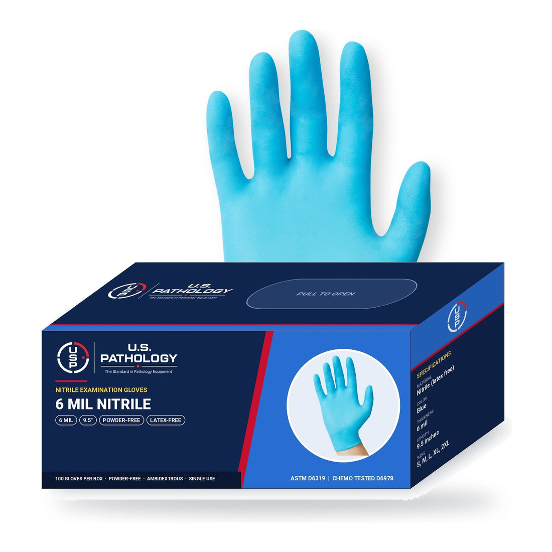 USPE 6 Mil Nitrile Exam Gloves – Case