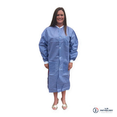 USPE Disposable Embalming Coat – Knee-Length SMS, 10/Pack