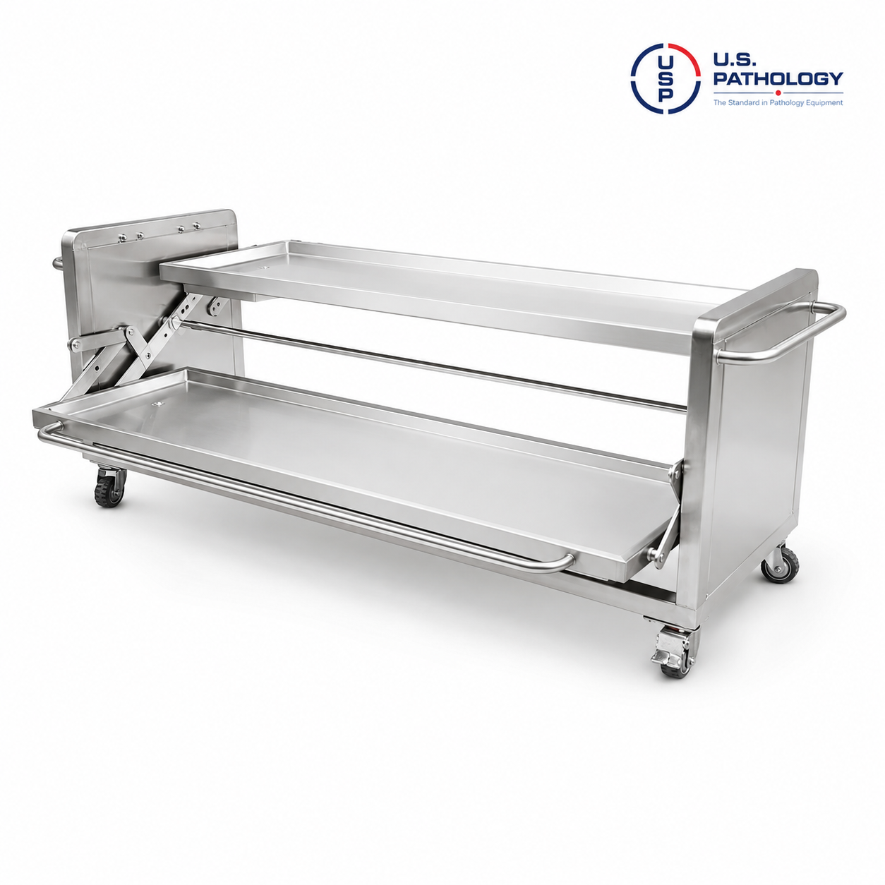 Medical school anatomy dissection table with dual specimen capacity and rotating access