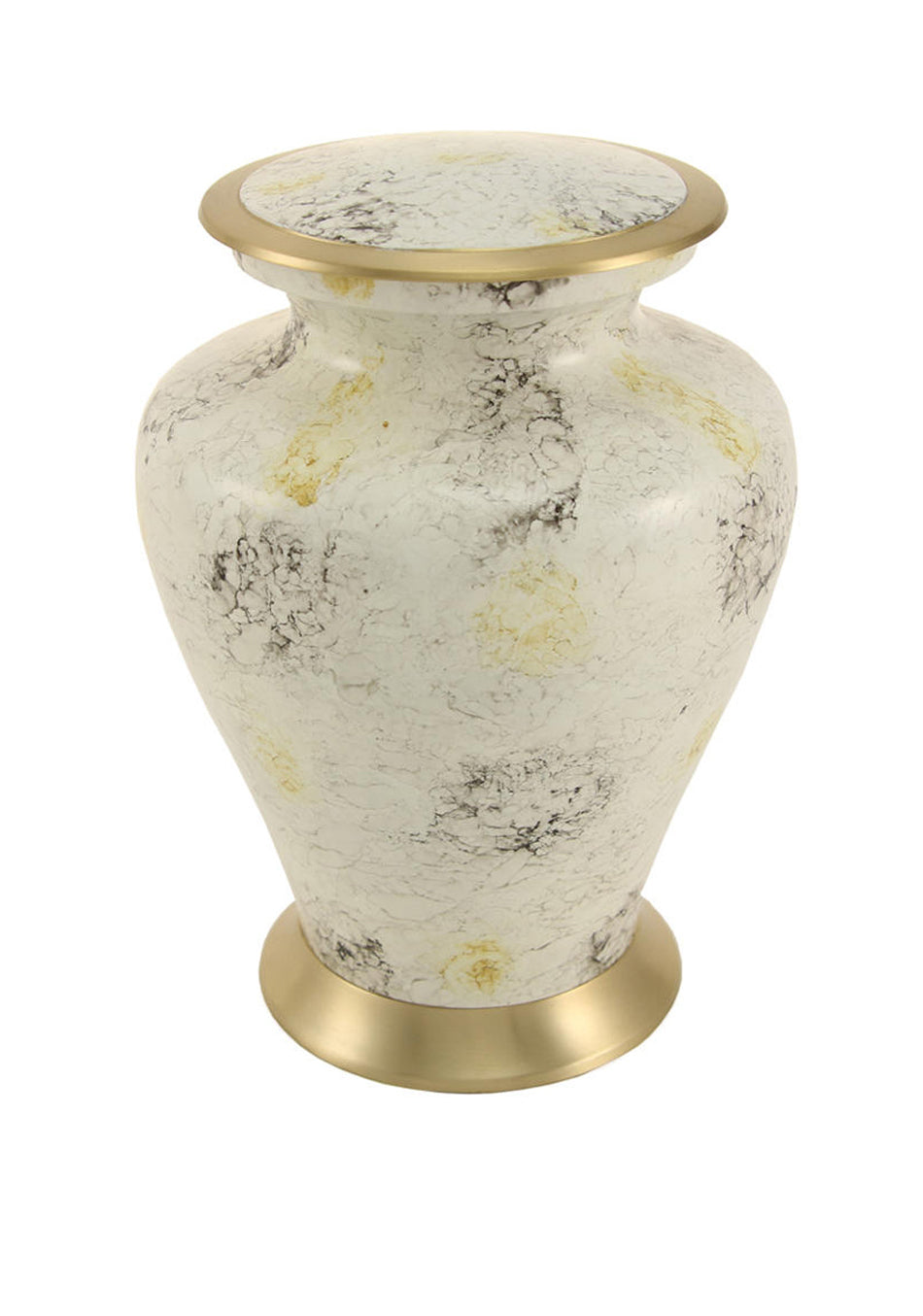 White Marble Look Full Size Cremation Urn