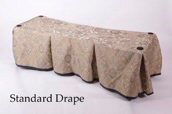 Premium champagne church truck drape