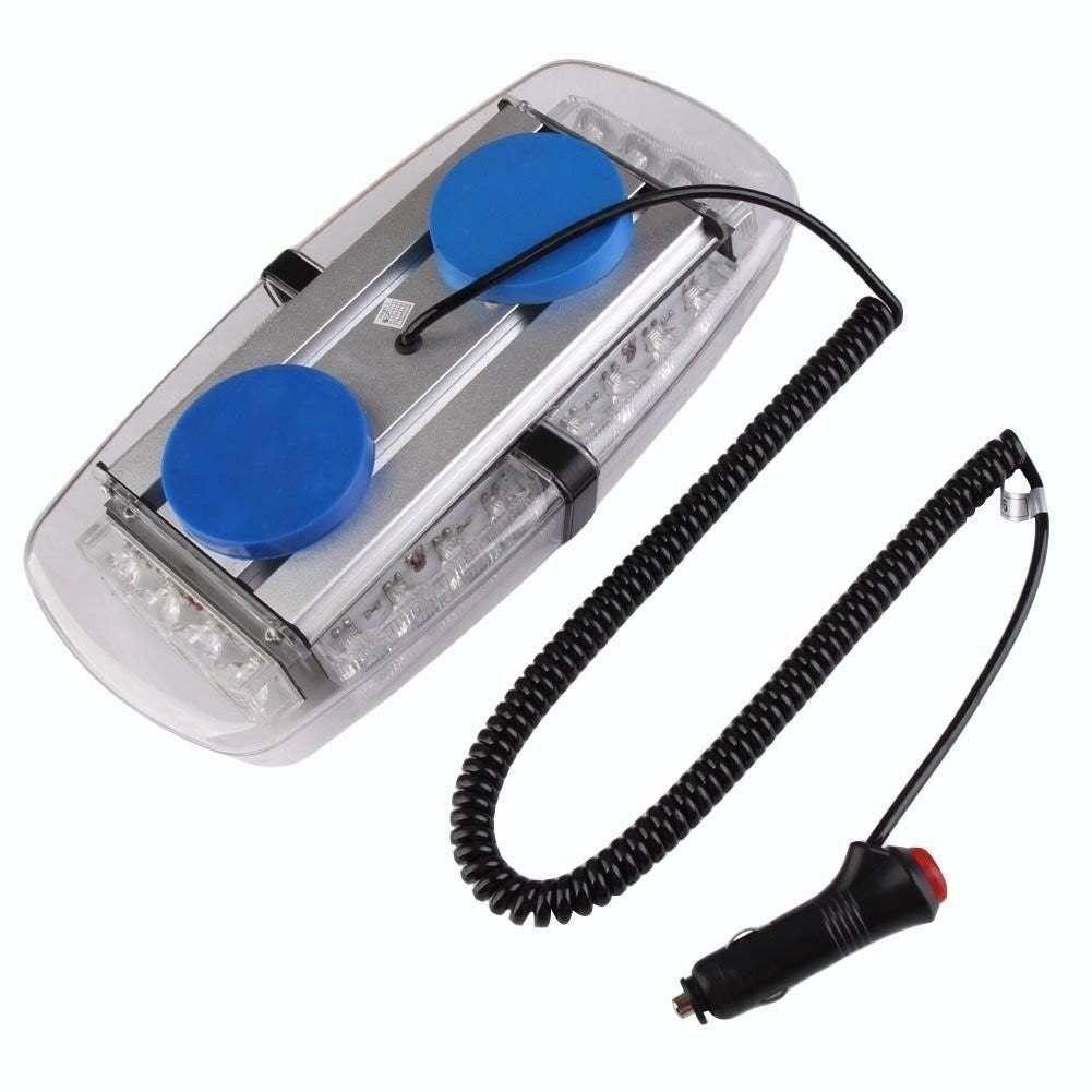 11.8-inch LED light bar mounting detail, compact first call vehicle light | American Mortuary Coolers