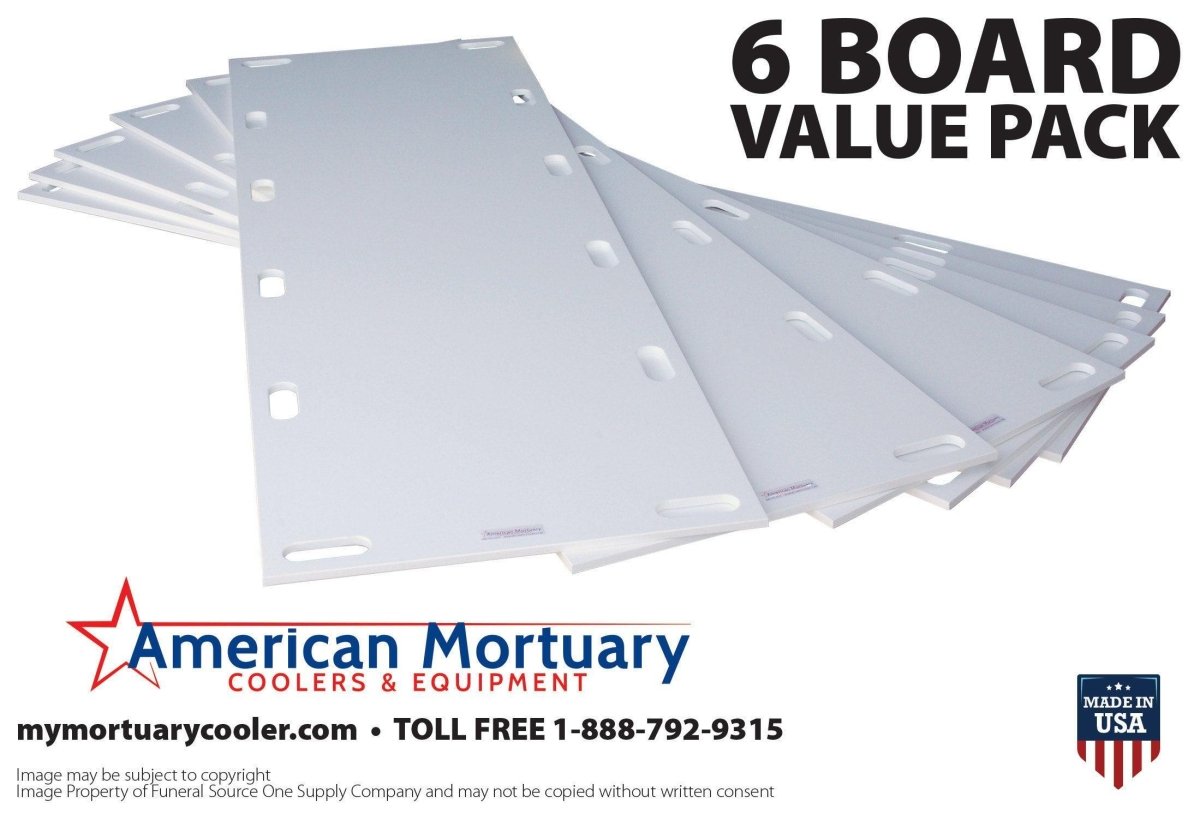 HD Mortuary Storage Board Edge Profile | Rack & Lift Compatible Cadaver Board | Reinforced Construction | American Mortuary Coolers