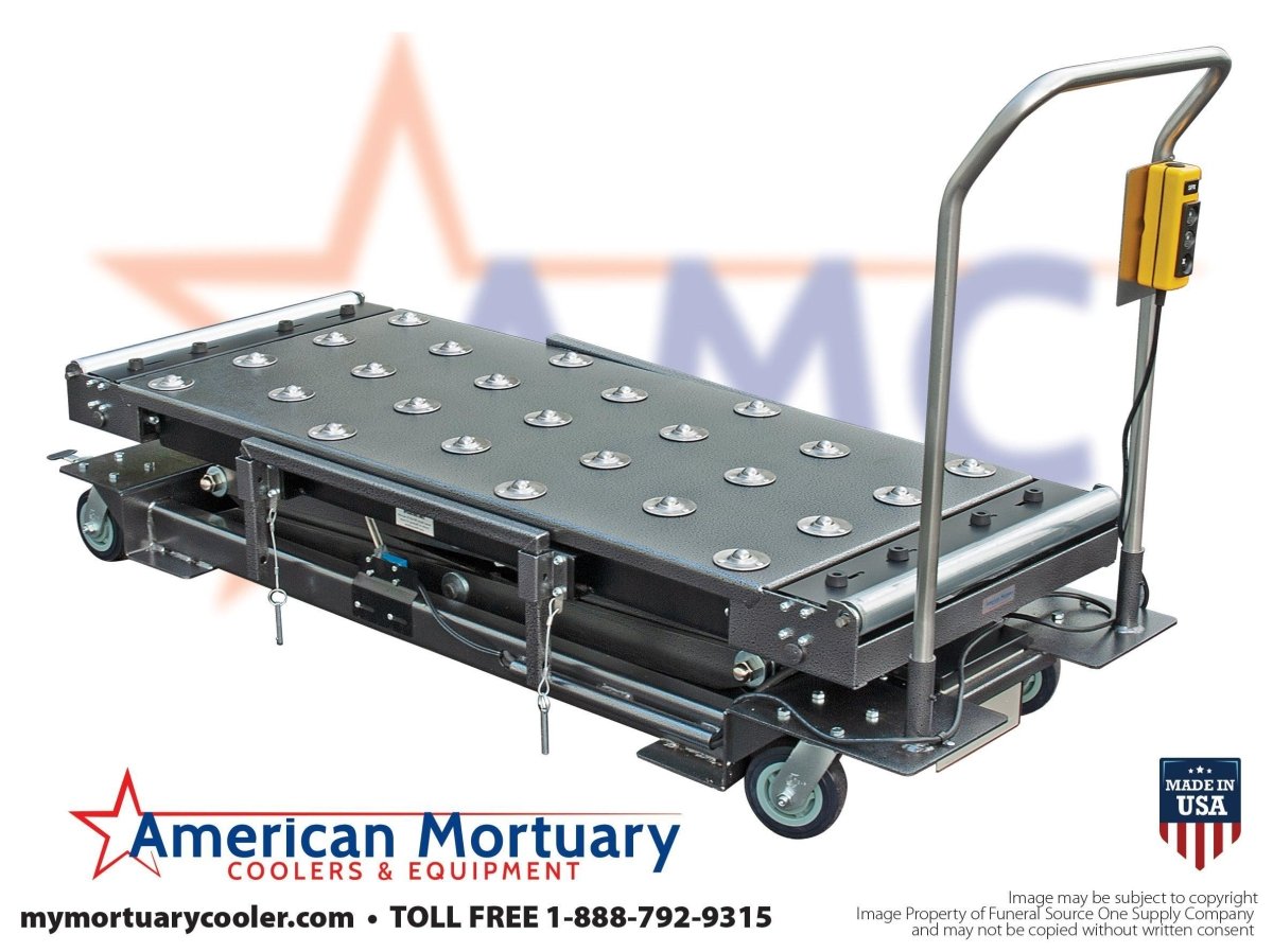 Low Profile Mortuary Scissor Lift 4 Way – Model 1030 - LPL - American Mortuary Coolers & Equipments