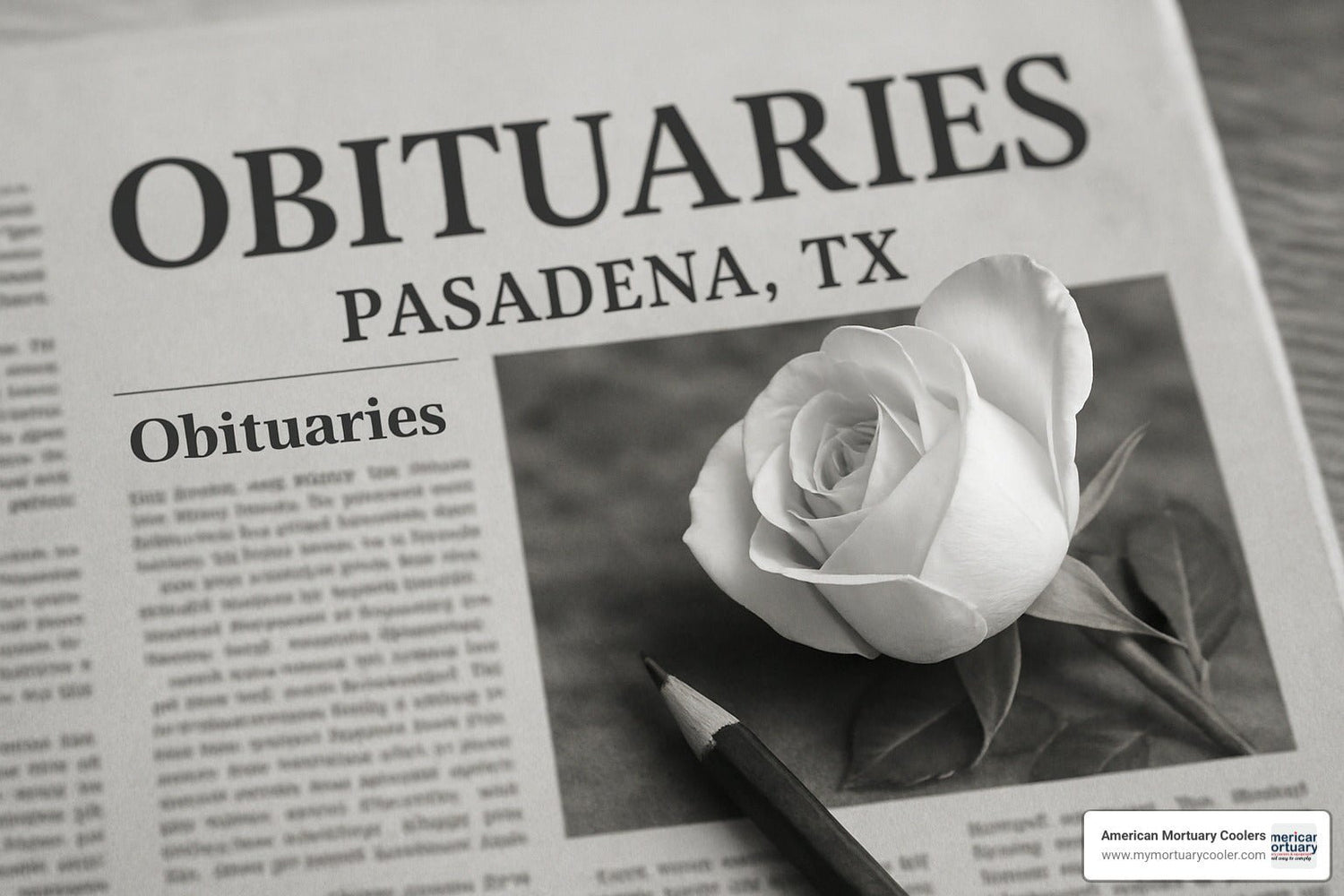 7 of the Best Websites for Obituaries in Pasadena, TX - American Mortuary Coolers & Equipments